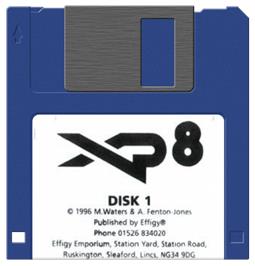 Artwork on the Disc for XP8 on the Commodore Amiga.