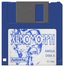 Artwork on the Disc for Xenomorph on the Commodore Amiga.