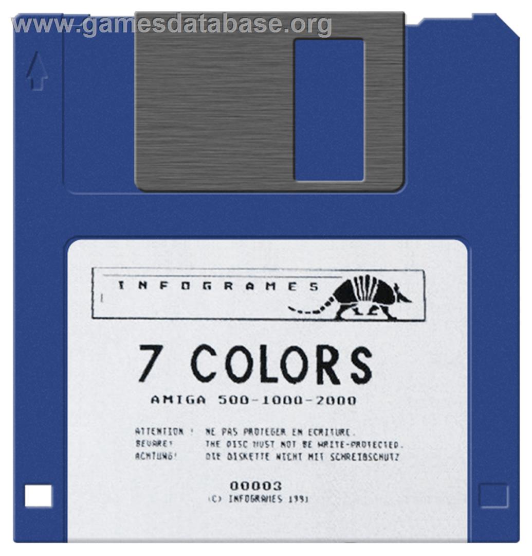 7 Colors - Commodore Amiga - Artwork - Disc