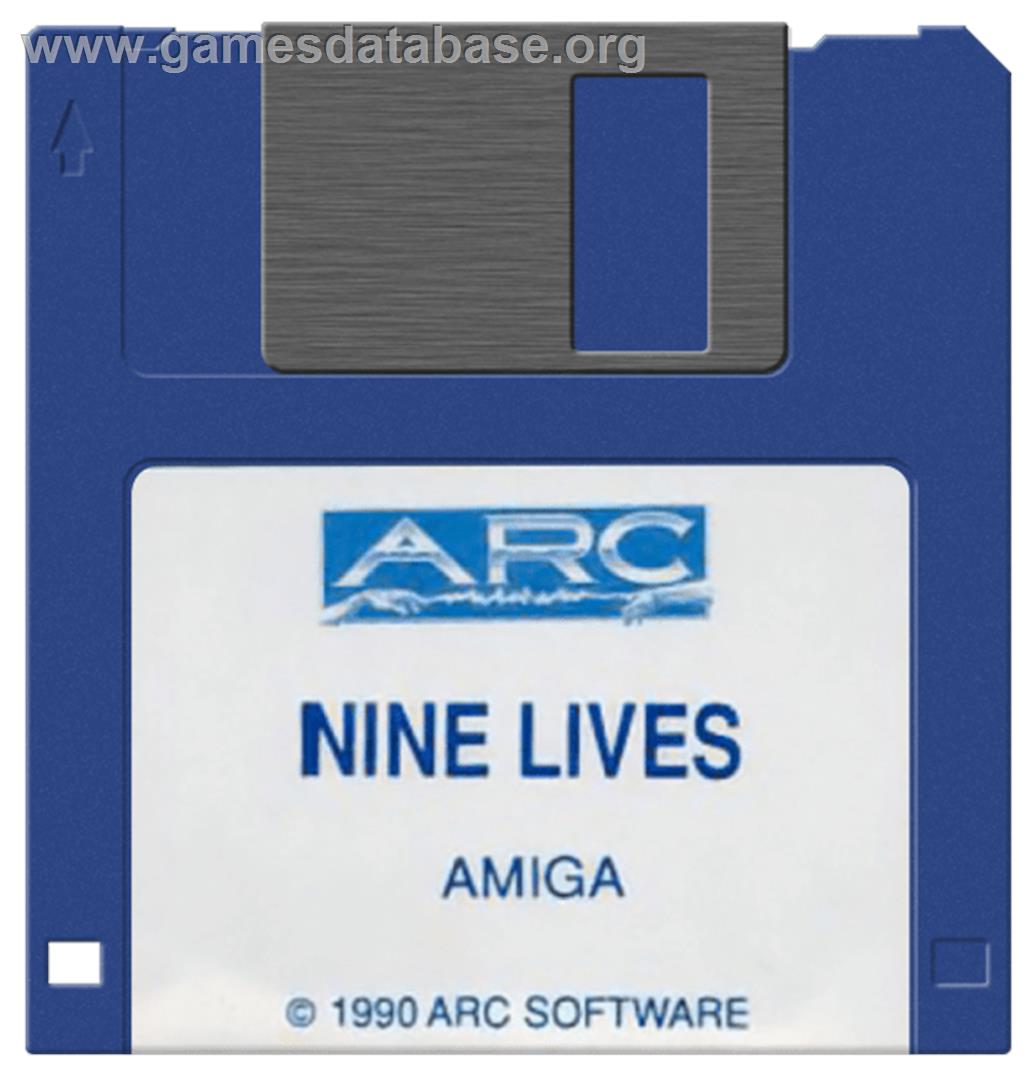 9 Lives - Commodore Amiga - Artwork - Disc