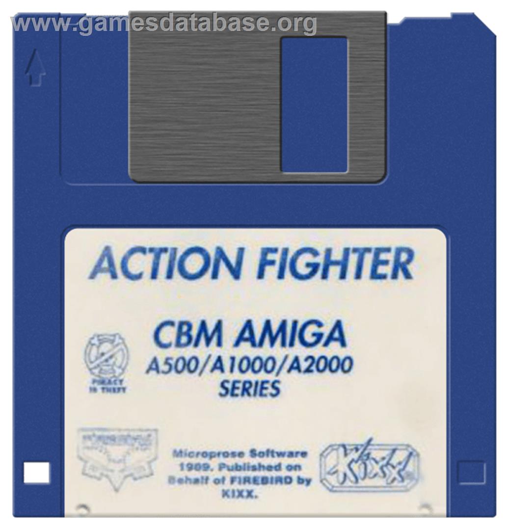 Action Fighter - Commodore Amiga - Artwork - Disc