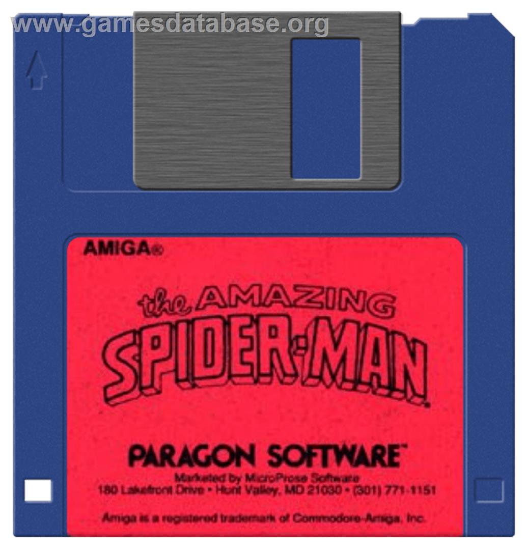 Amazing Spider-Man - Commodore Amiga - Artwork - Disc