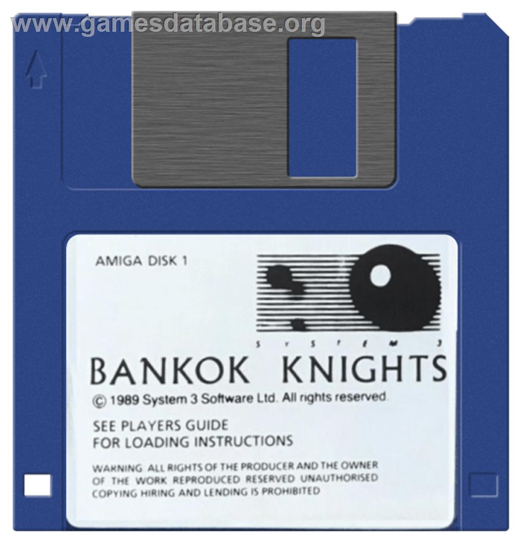 Bangkok Knights - Commodore Amiga - Artwork - Disc