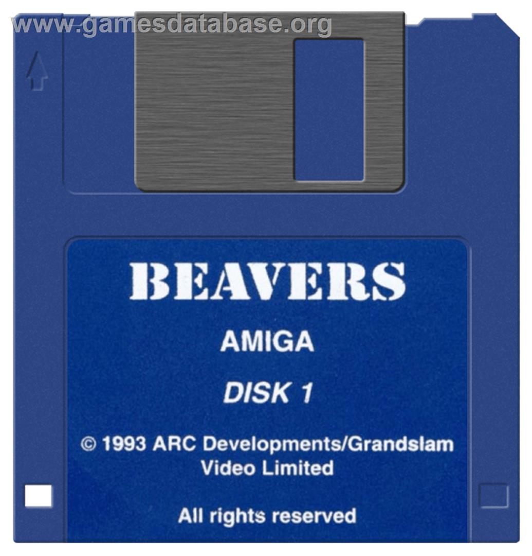 Beavers - Commodore Amiga - Artwork - Disc