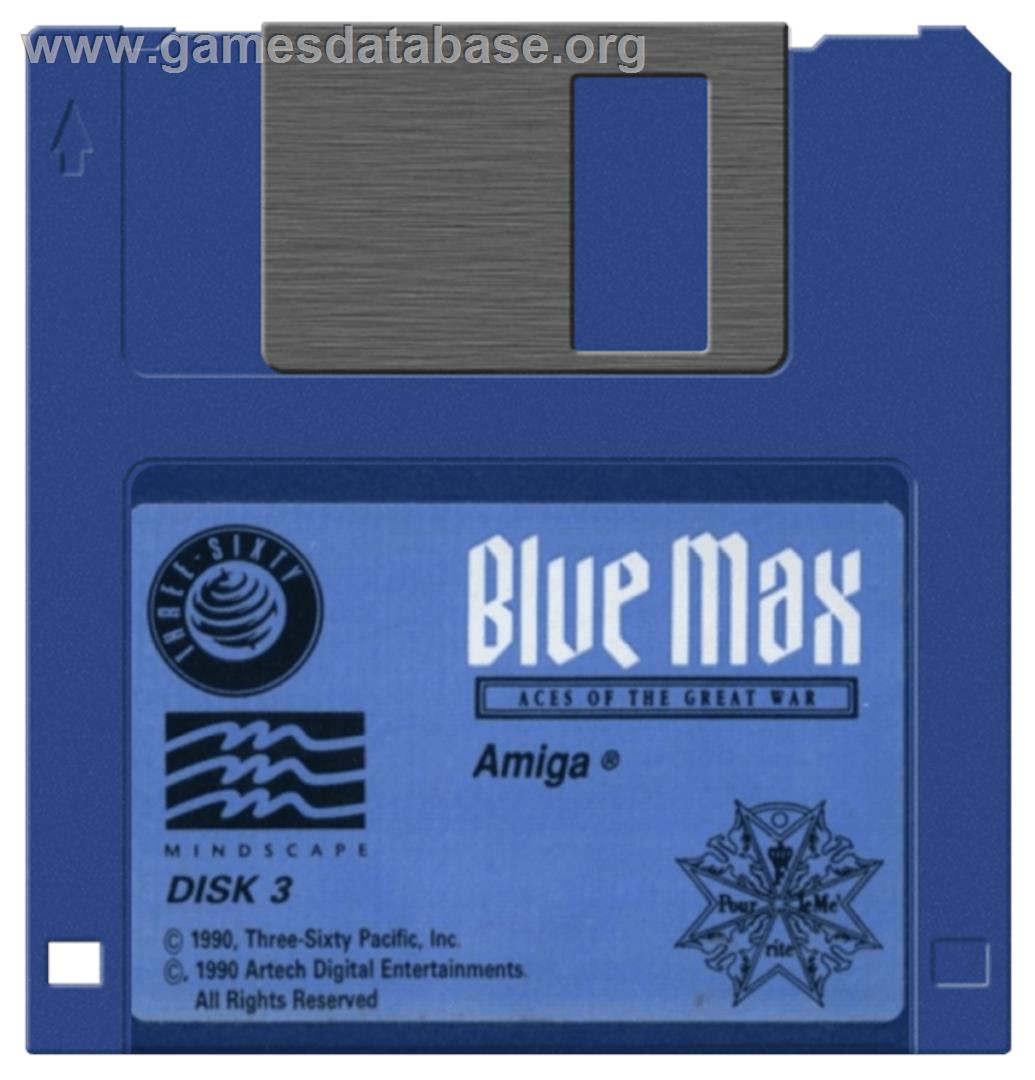 Blue Max: Aces of the Great War - Commodore Amiga - Artwork - Disc