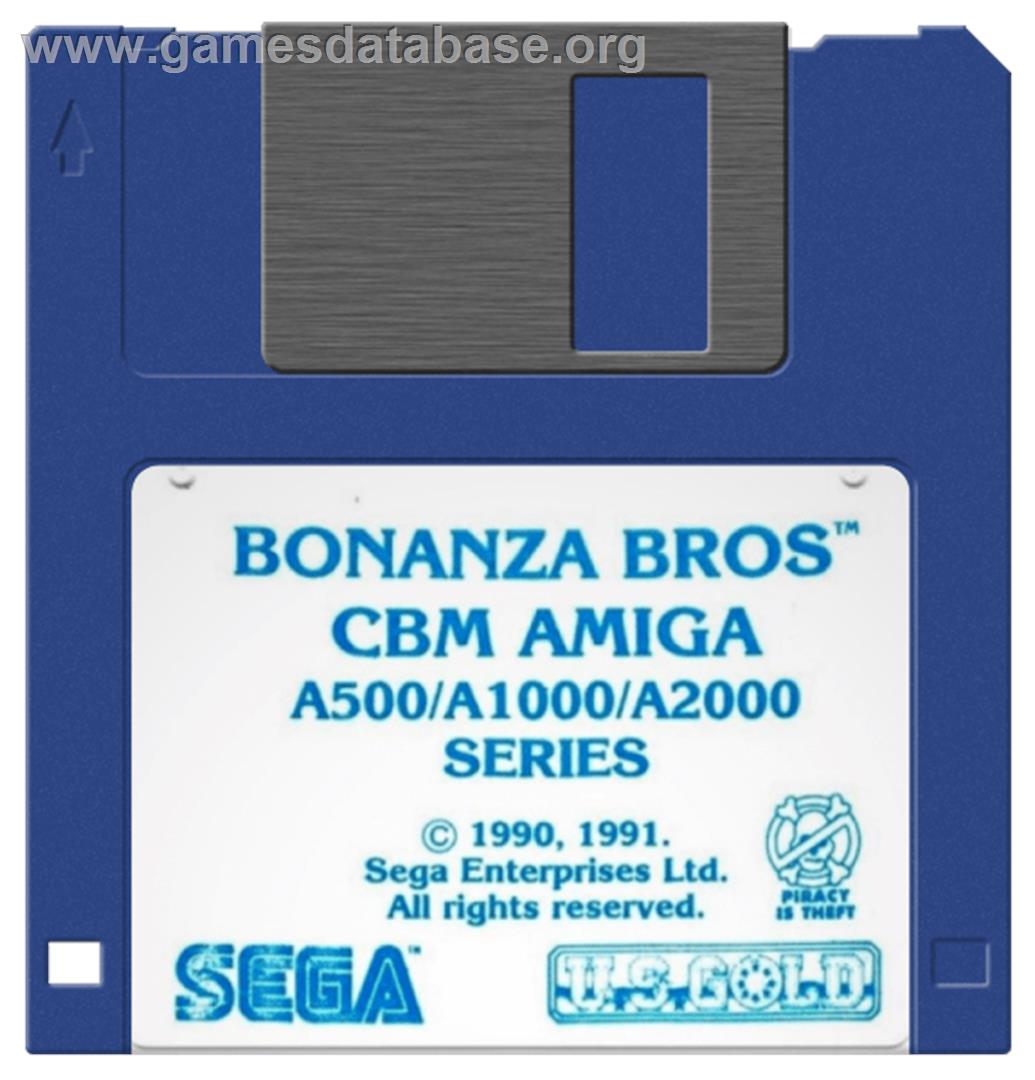 Bonanza Bros. - Commodore Amiga - Artwork - Disc