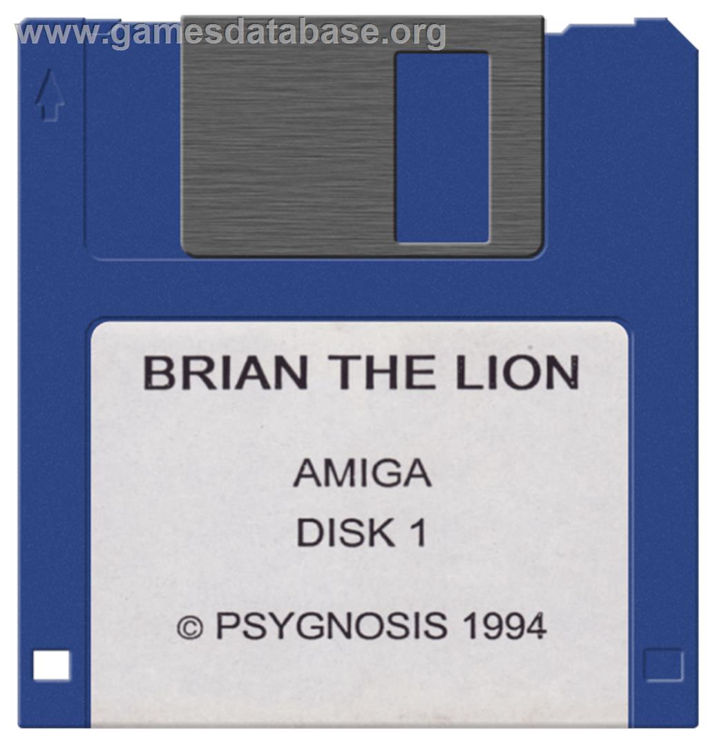 Brian the Lion - Commodore Amiga - Artwork - Disc