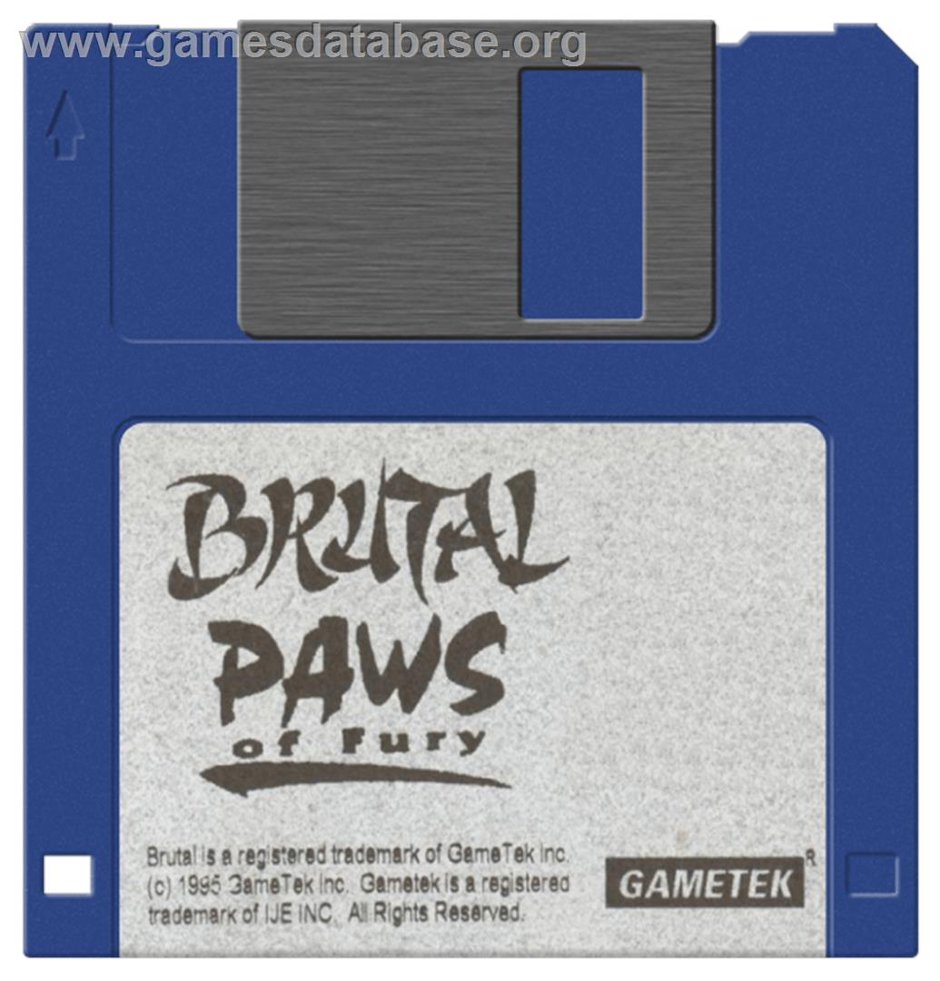 Brutal: Paws of Fury - Commodore Amiga - Artwork - Disc