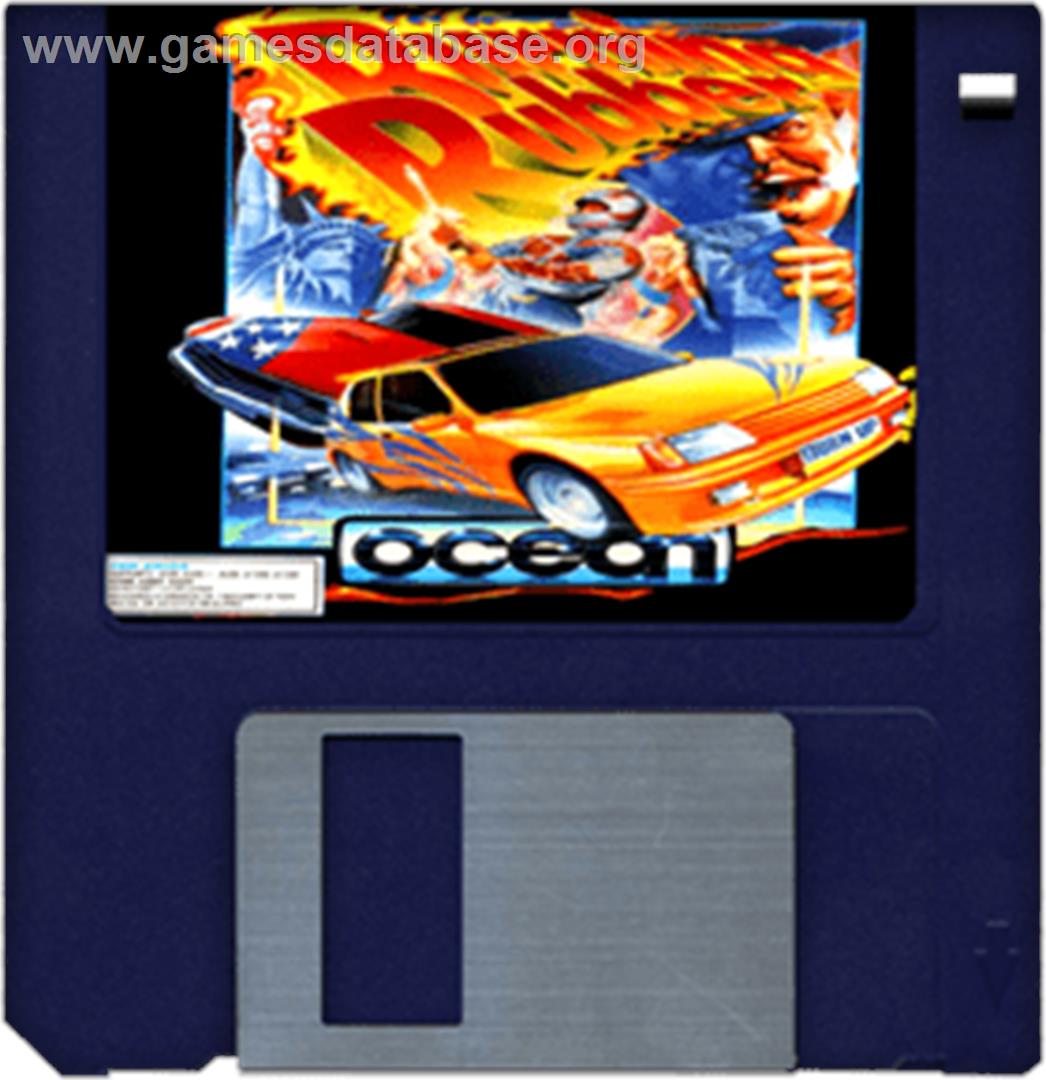 Burning Rubber - Commodore Amiga - Artwork - Disc