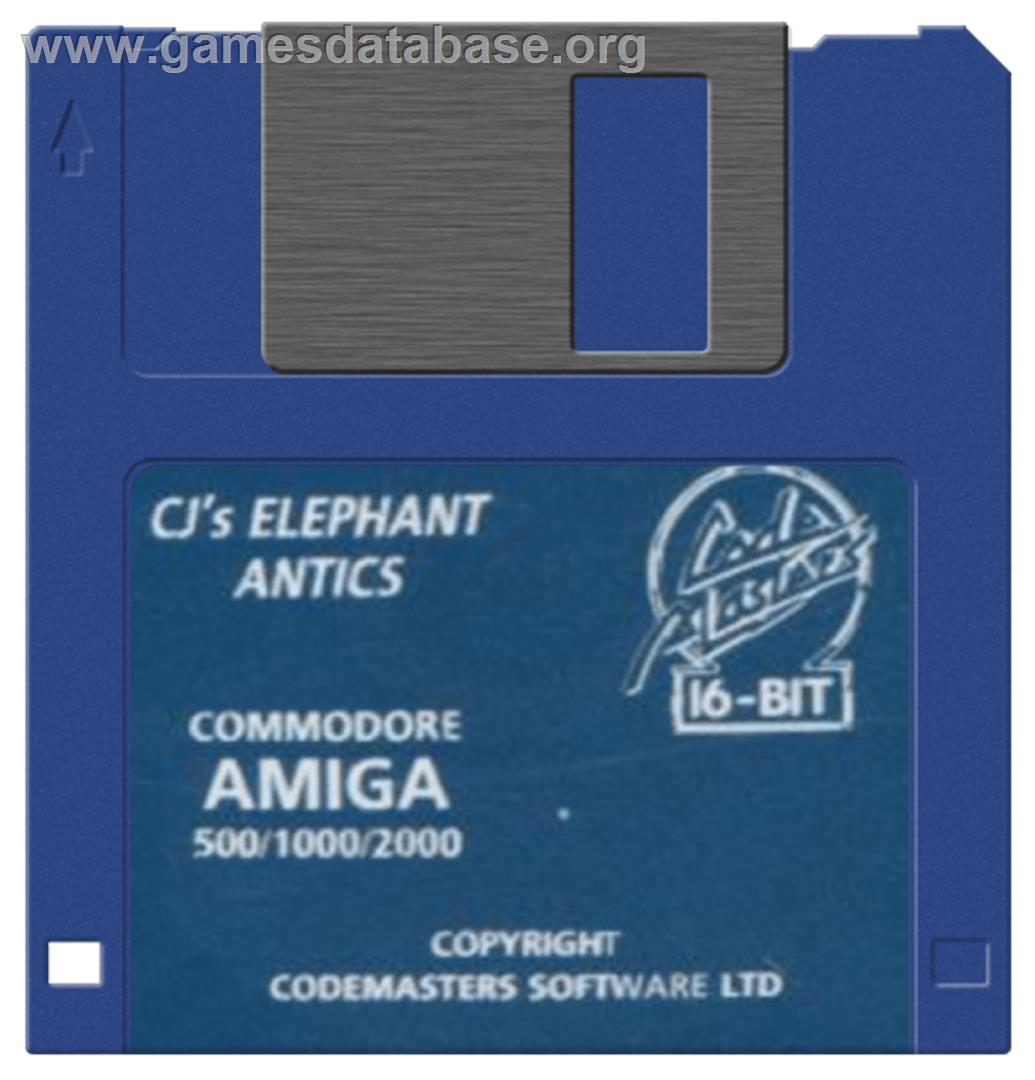 CJ's Elephant Antics - Commodore Amiga - Artwork - Disc