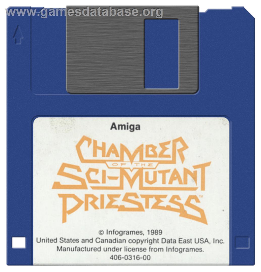 Chamber of the Sci-Mutant Priestess - Commodore Amiga - Artwork - Disc