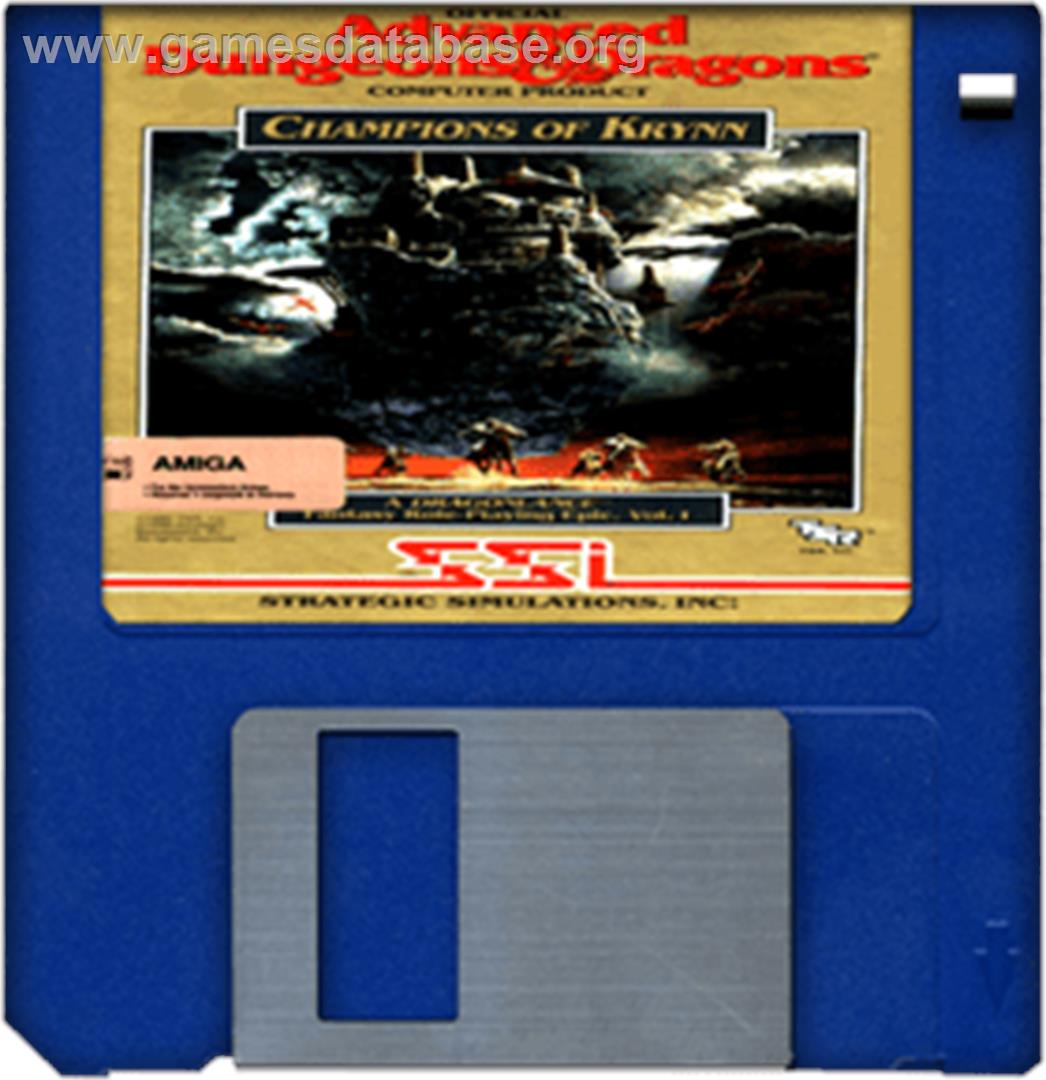 Champions of Krynn - Commodore Amiga - Artwork - Disc