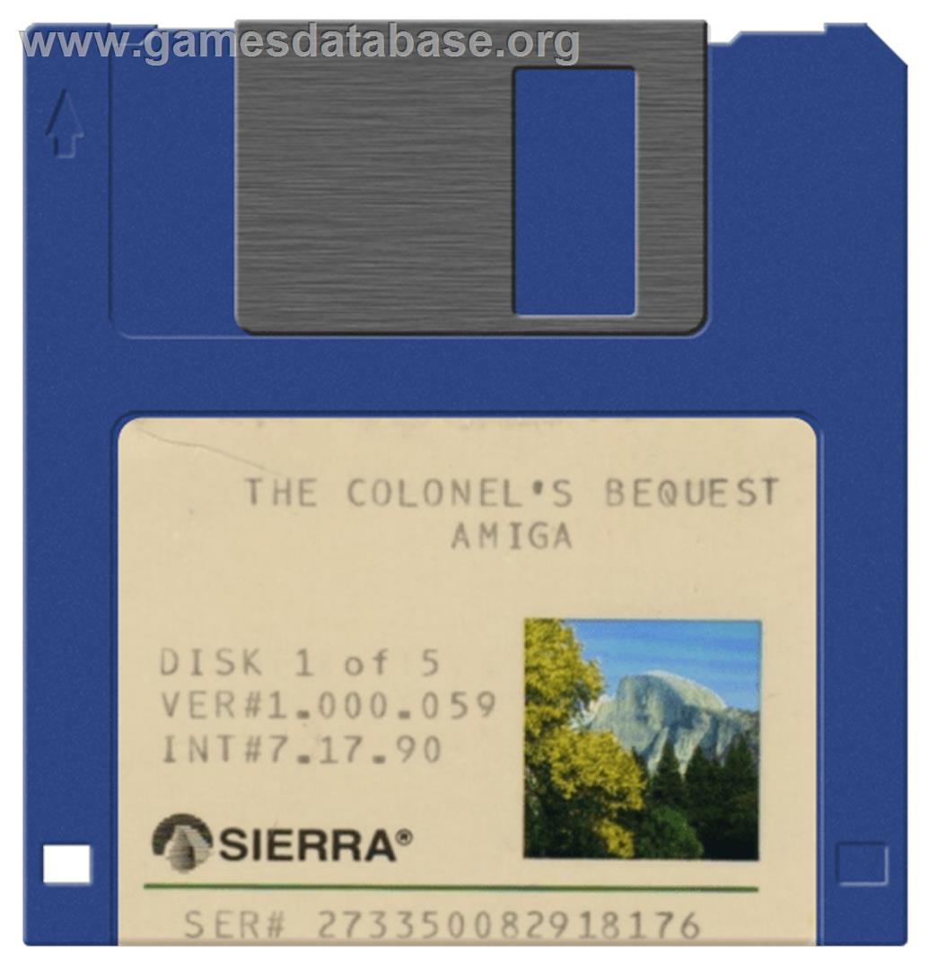 Colonel's Bequest - Commodore Amiga - Artwork - Disc