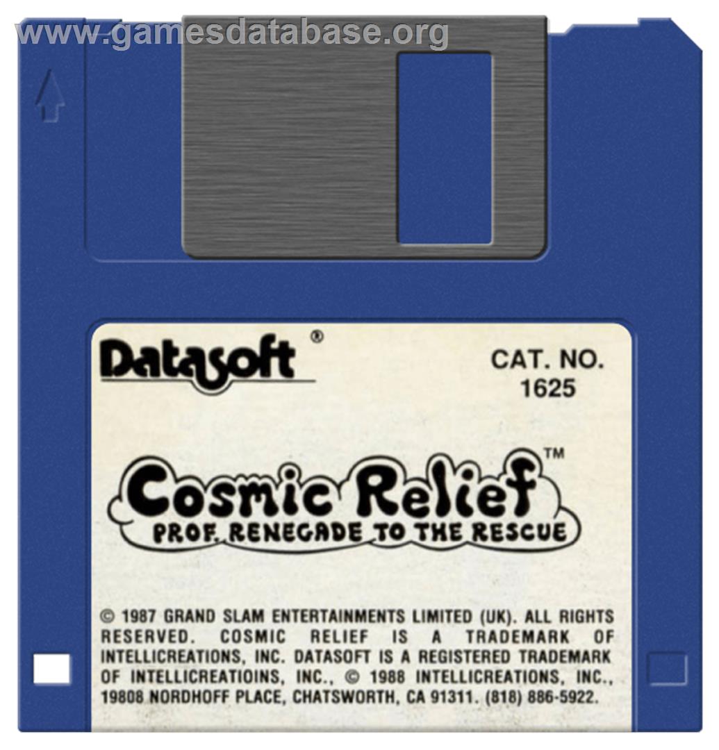 Cosmic Relief: Prof. Renegade to the Rescue - Commodore Amiga - Artwork - Disc