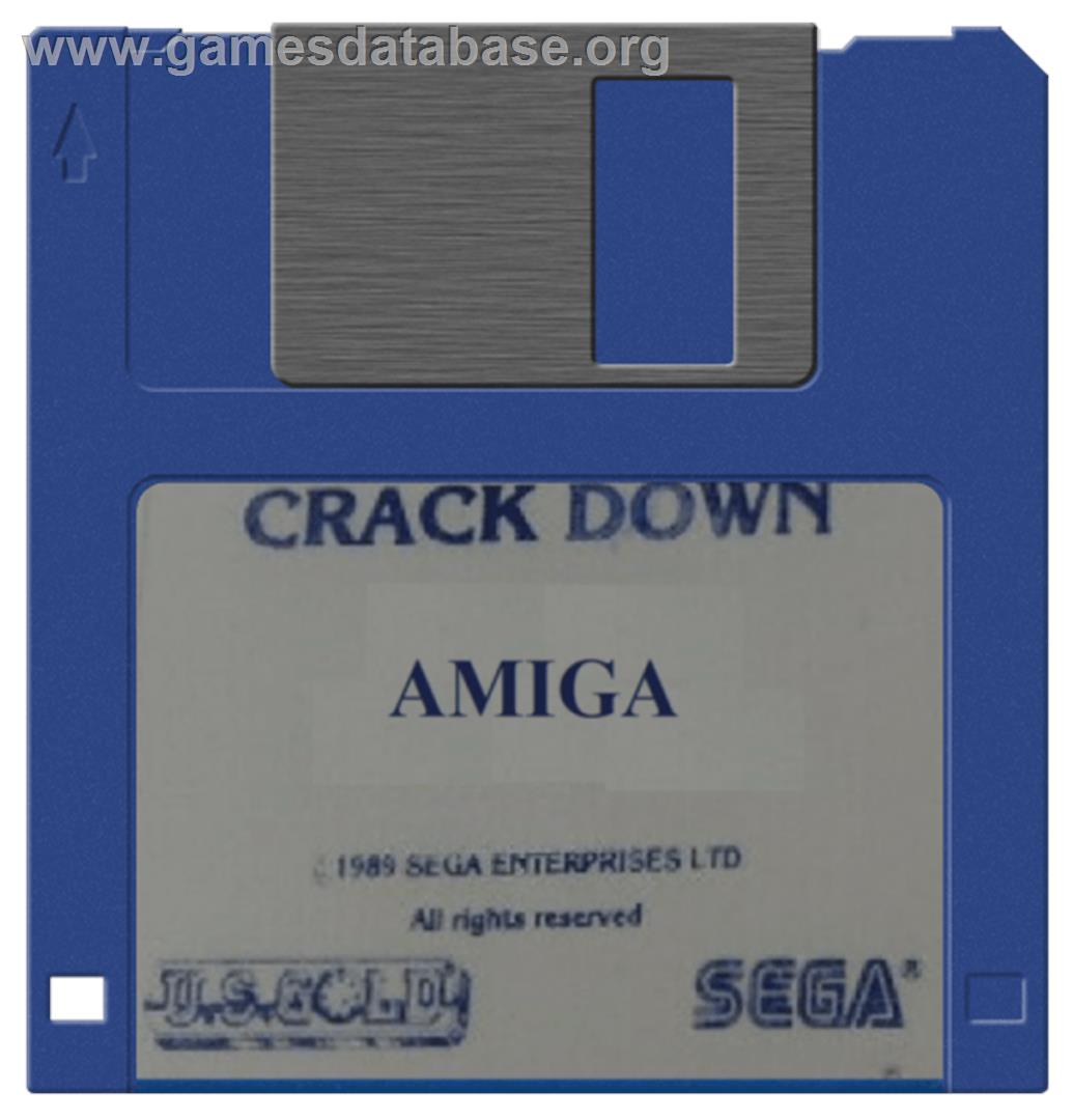 Crack Down - Commodore Amiga - Artwork - Disc