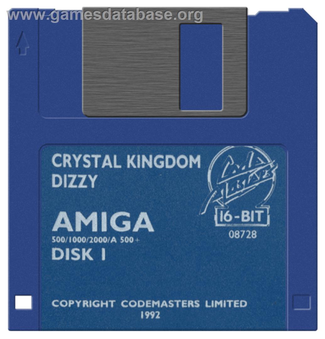 Crystal Kingdom Dizzy - Commodore Amiga - Artwork - Disc