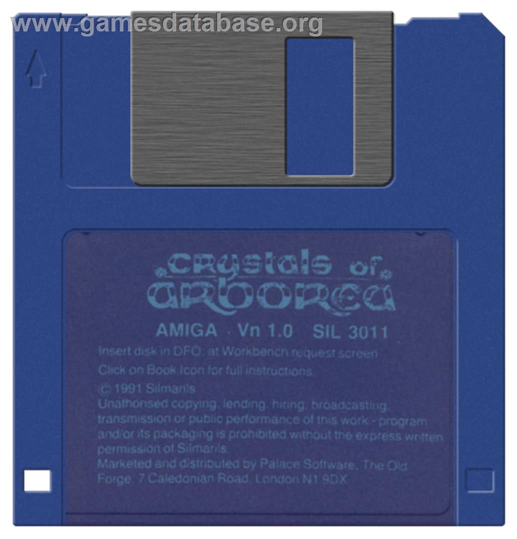 Crystals of Arborea - Commodore Amiga - Artwork - Disc