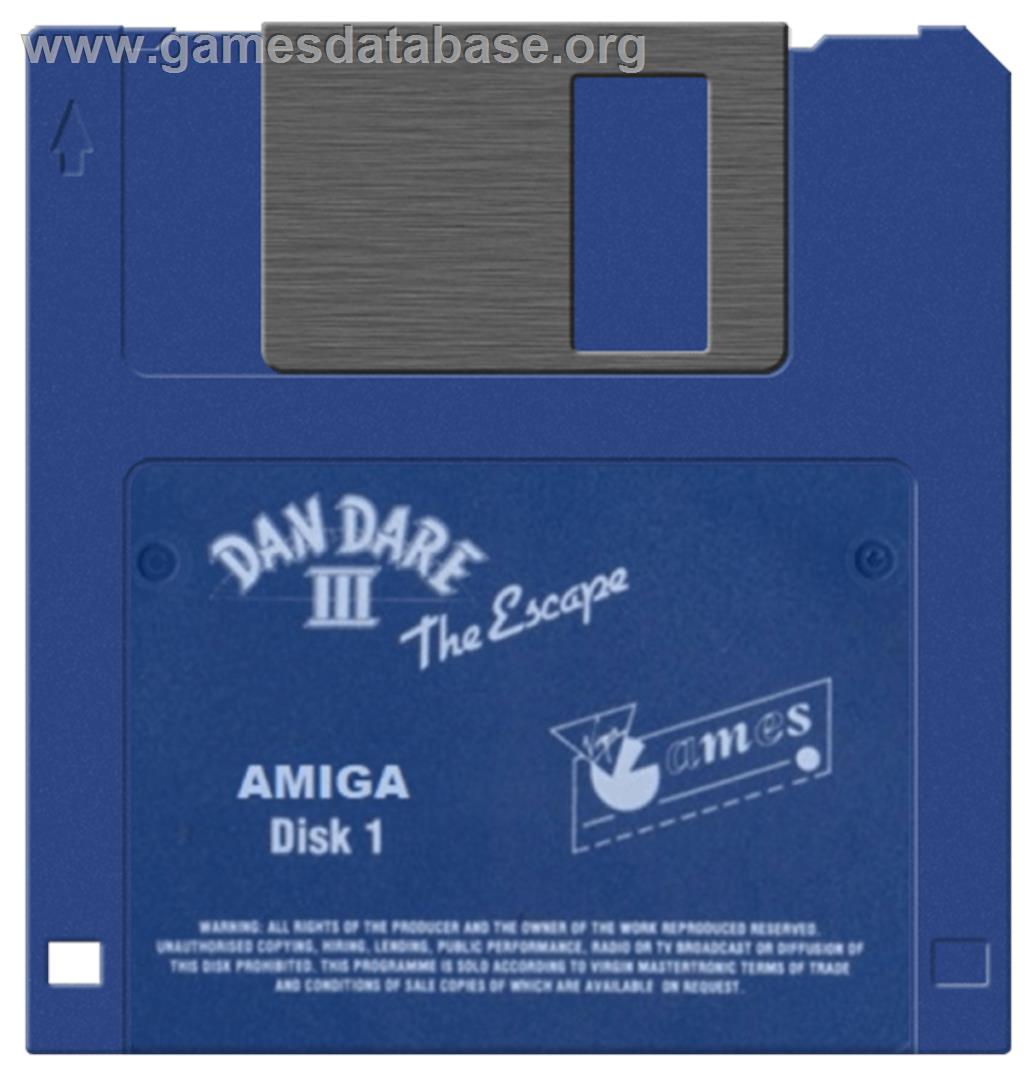 Dan Dare 3: The Escape - Commodore Amiga - Artwork - Disc