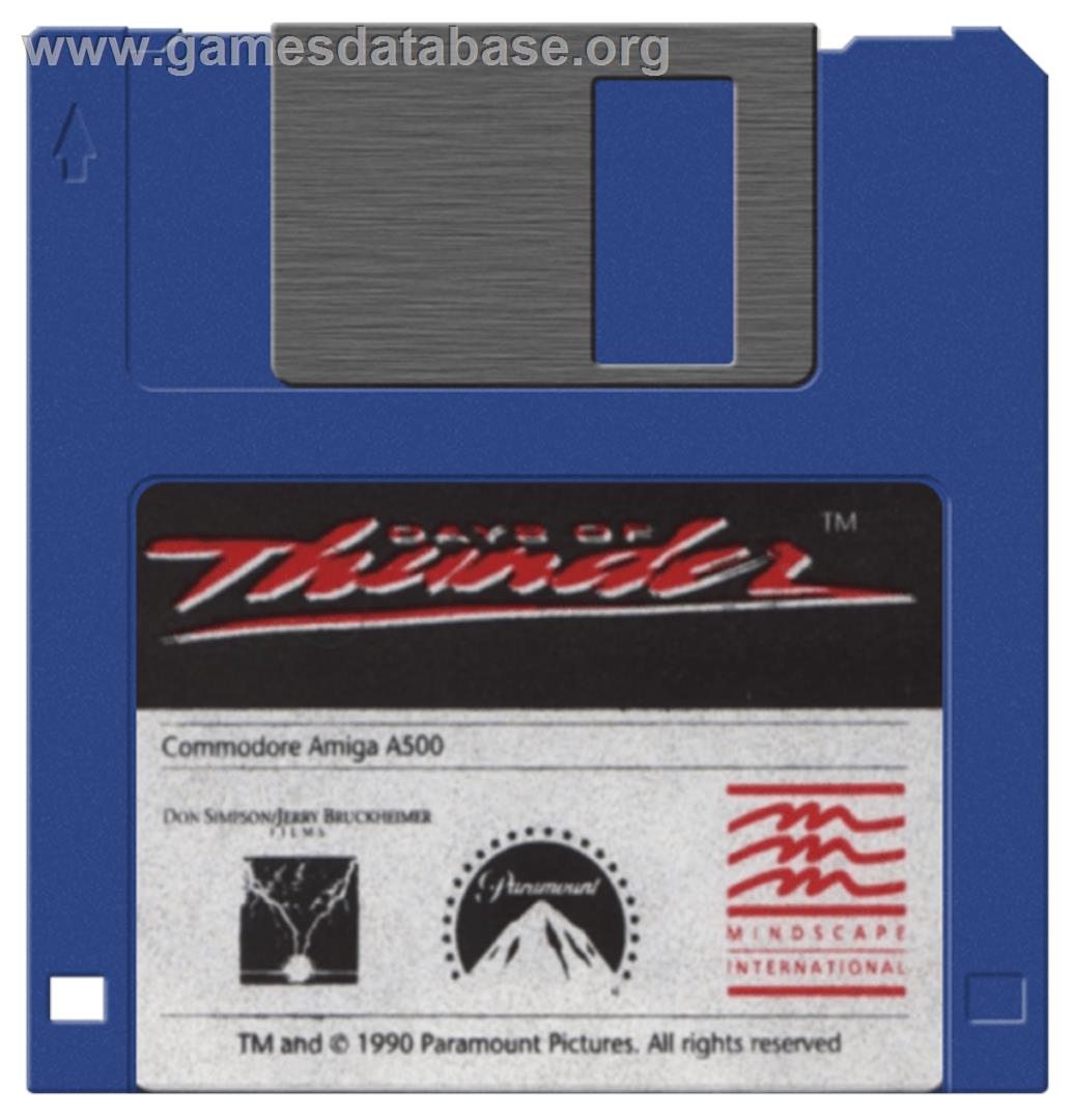 Days of Thunder - Commodore Amiga - Artwork - Disc