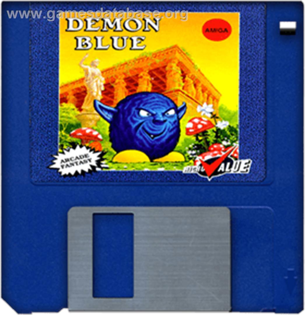 Demon Blue - Commodore Amiga - Artwork - Disc