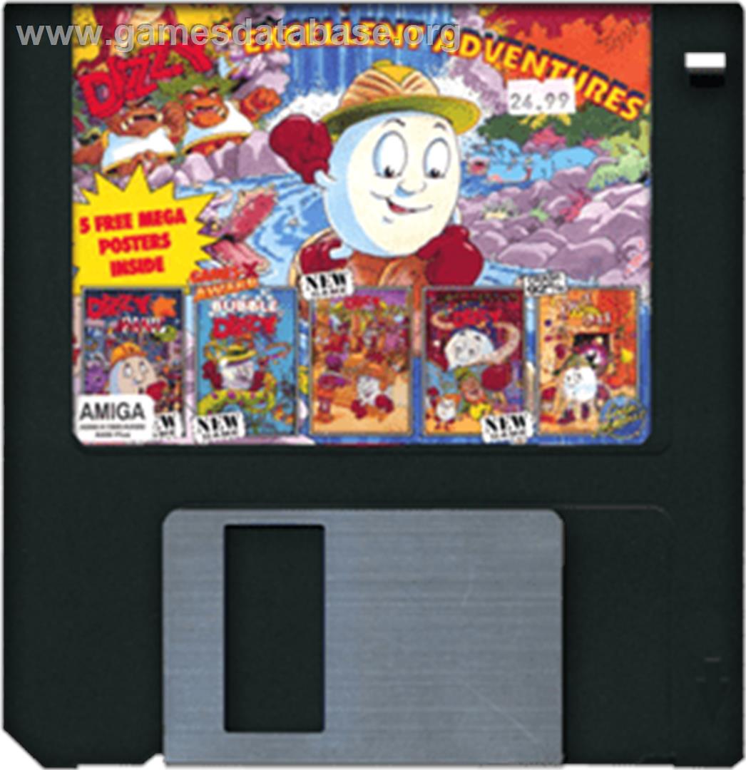 Dizzy's Excellent Adventures - Commodore Amiga - Artwork - Disc