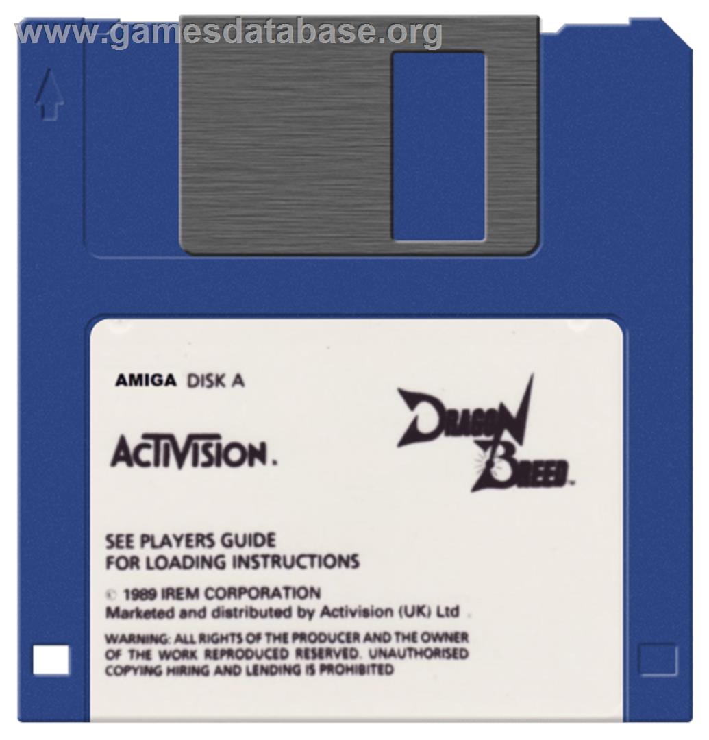 Dragon Breed - Commodore Amiga - Artwork - Disc