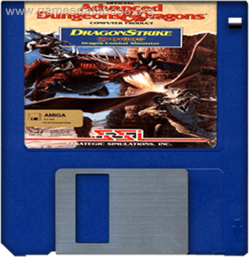 Dragon Strike - Commodore Amiga - Artwork - Disc