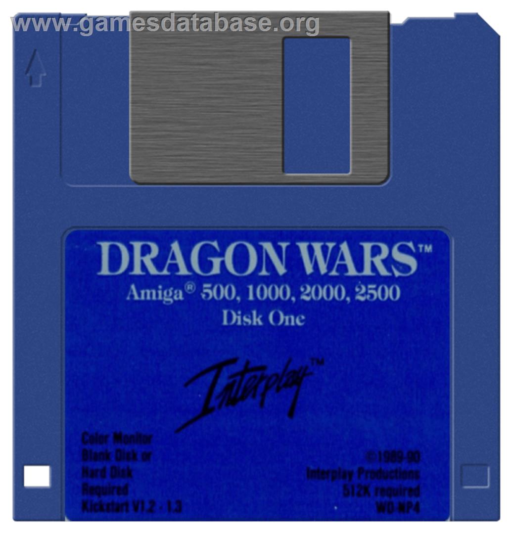 Dragon Wars - Commodore Amiga - Artwork - Disc
