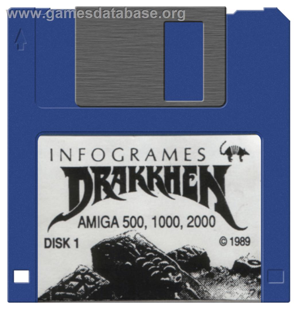 Drakkhen - Commodore Amiga - Artwork - Disc