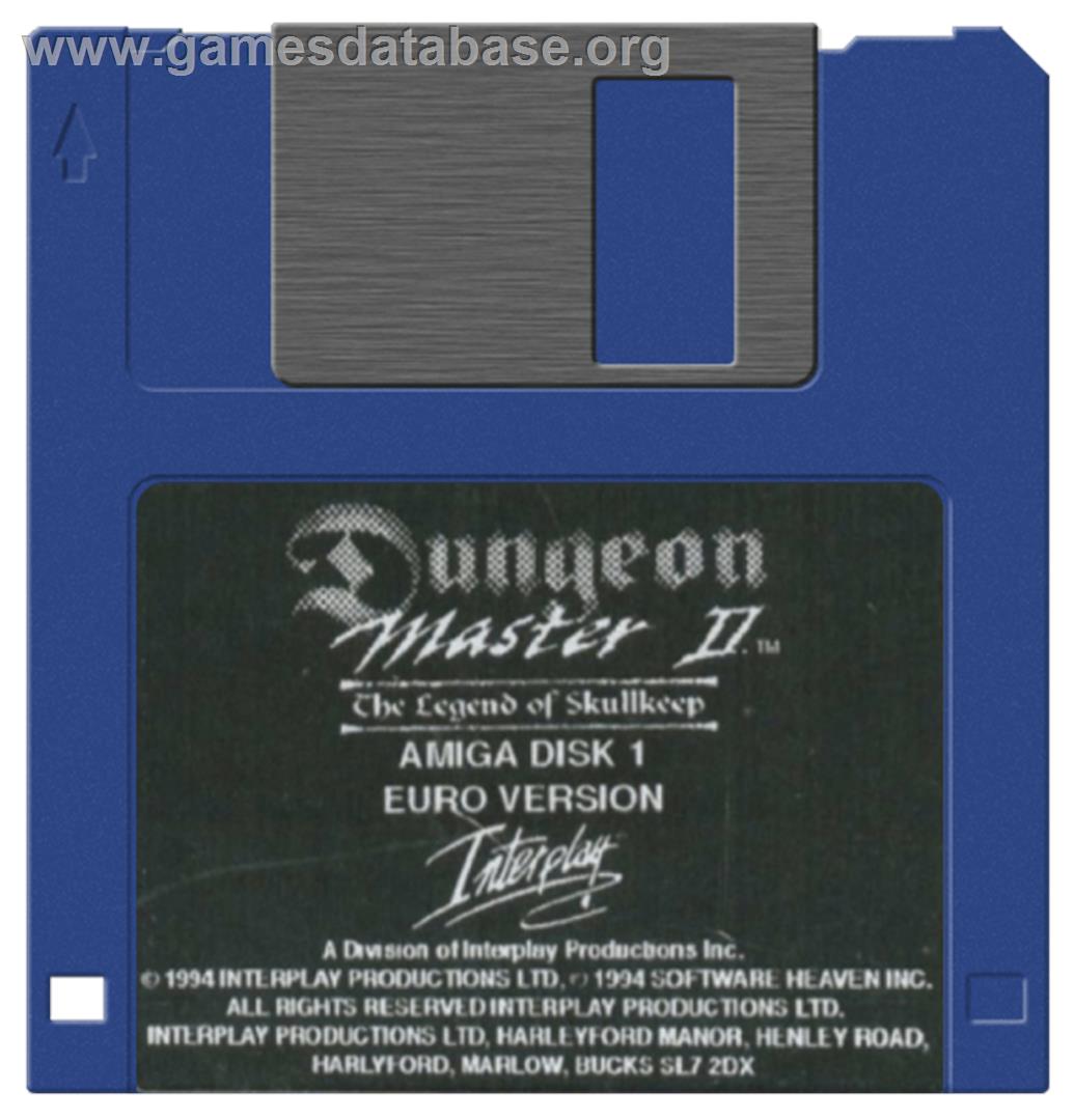 Dungeon Master II: The Legend of Skullkeep - Commodore Amiga - Artwork - Disc