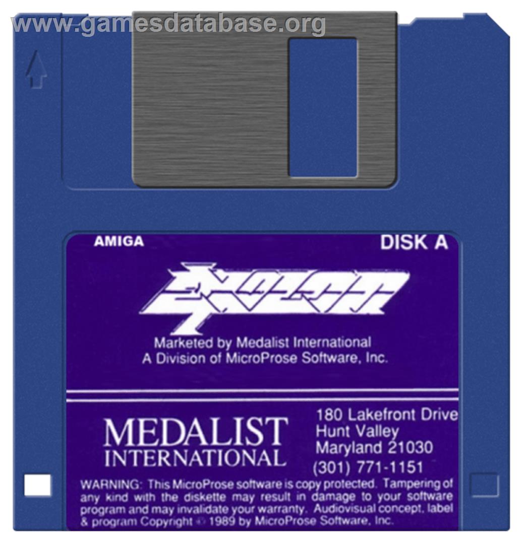 Exolon - Commodore Amiga - Artwork - Disc