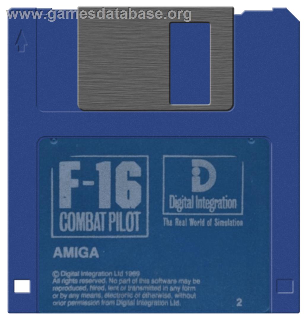 F-16 Combat Pilot - Commodore Amiga - Artwork - Disc