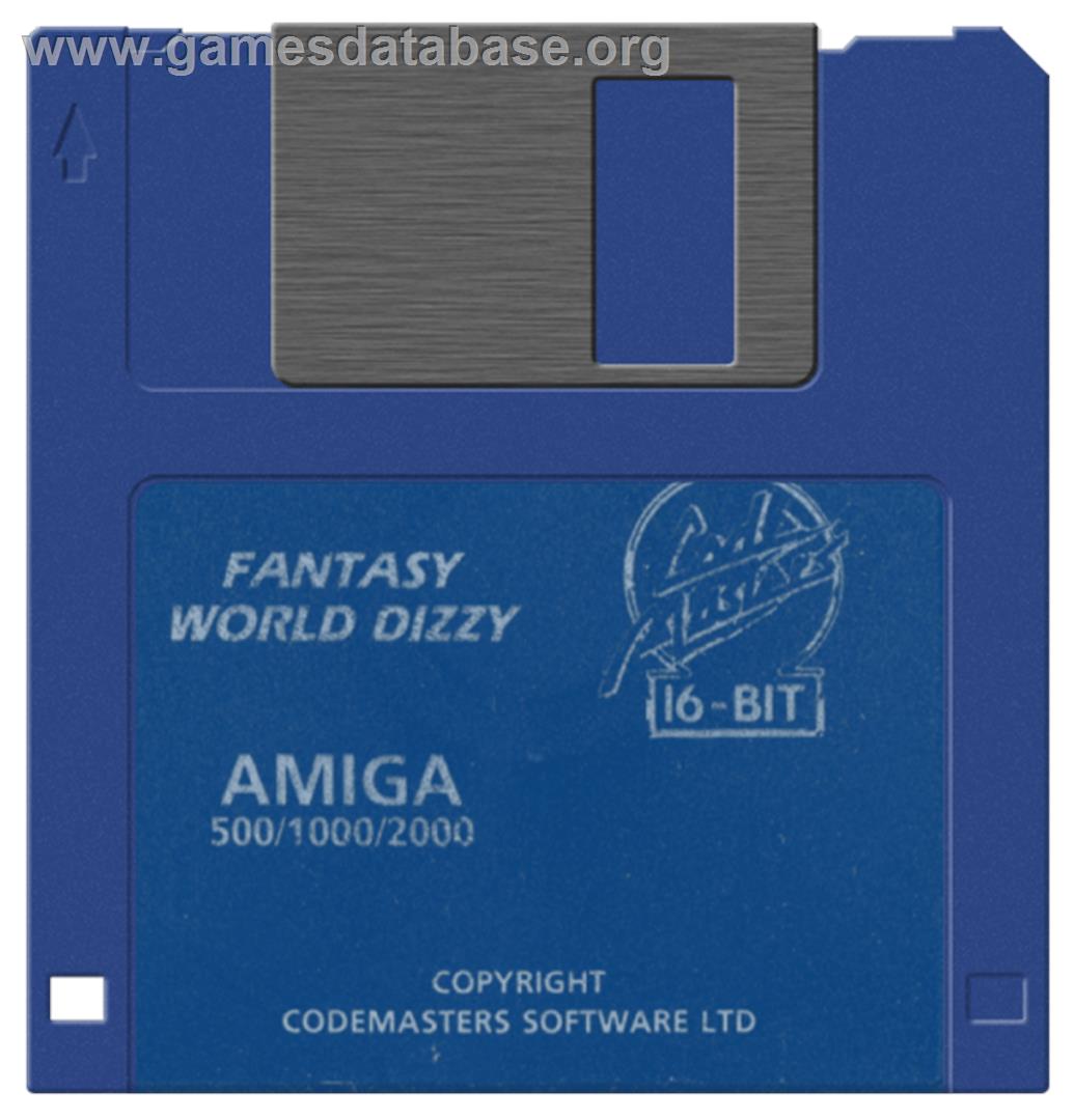 Fantasy World Dizzy - Commodore Amiga - Artwork - Disc