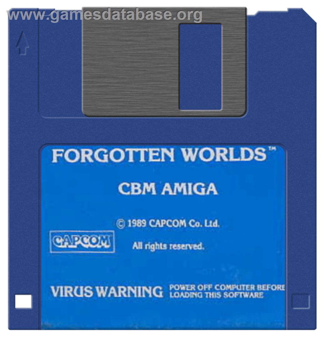 Forgotten Worlds - Commodore Amiga - Artwork - Disc