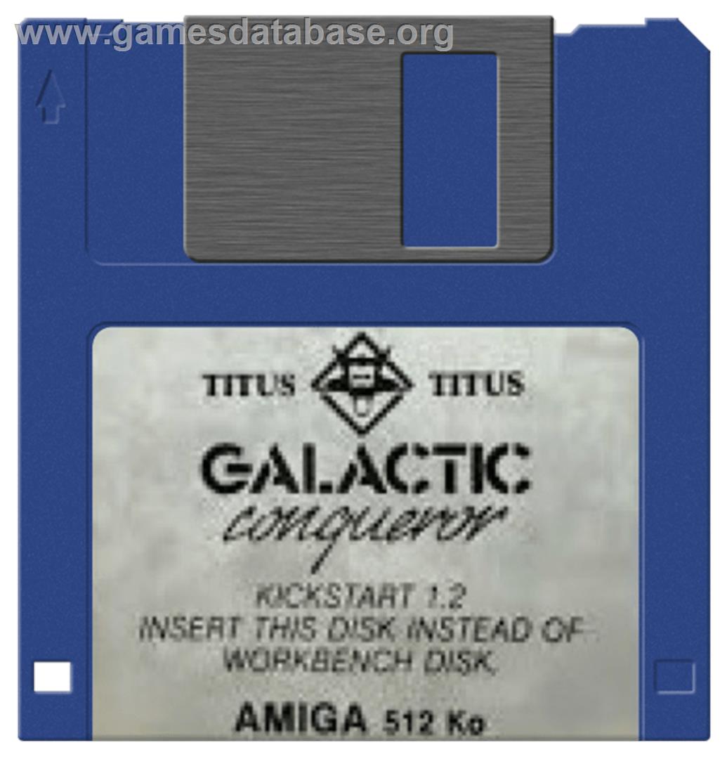 Galactic Conqueror - Commodore Amiga - Artwork - Disc