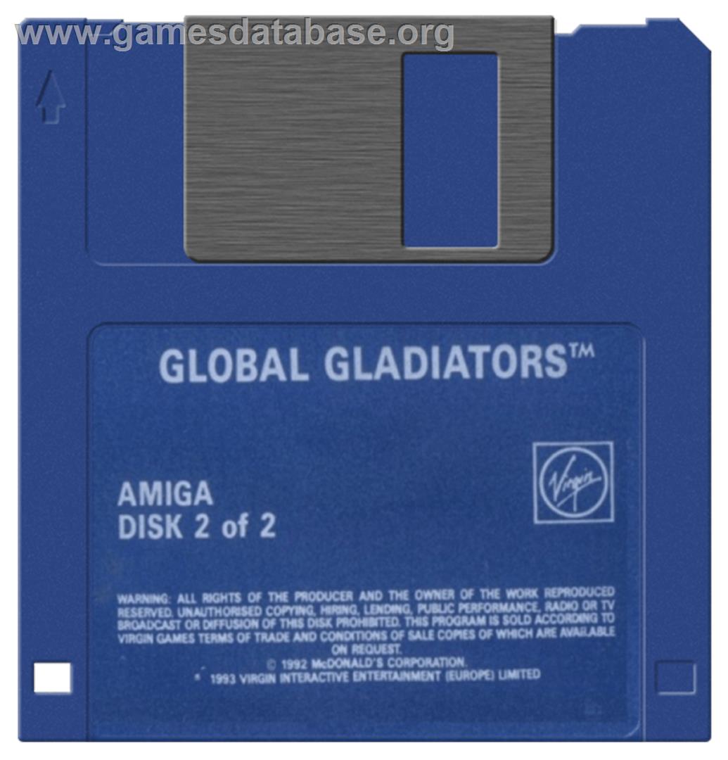 Global Gladiators - Commodore Amiga - Artwork - Disc