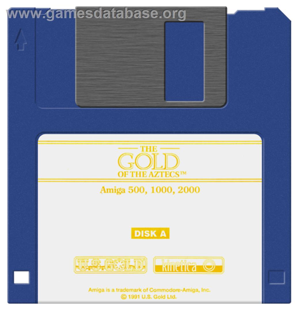 Gold of the Aztecs - Commodore Amiga - Artwork - Disc