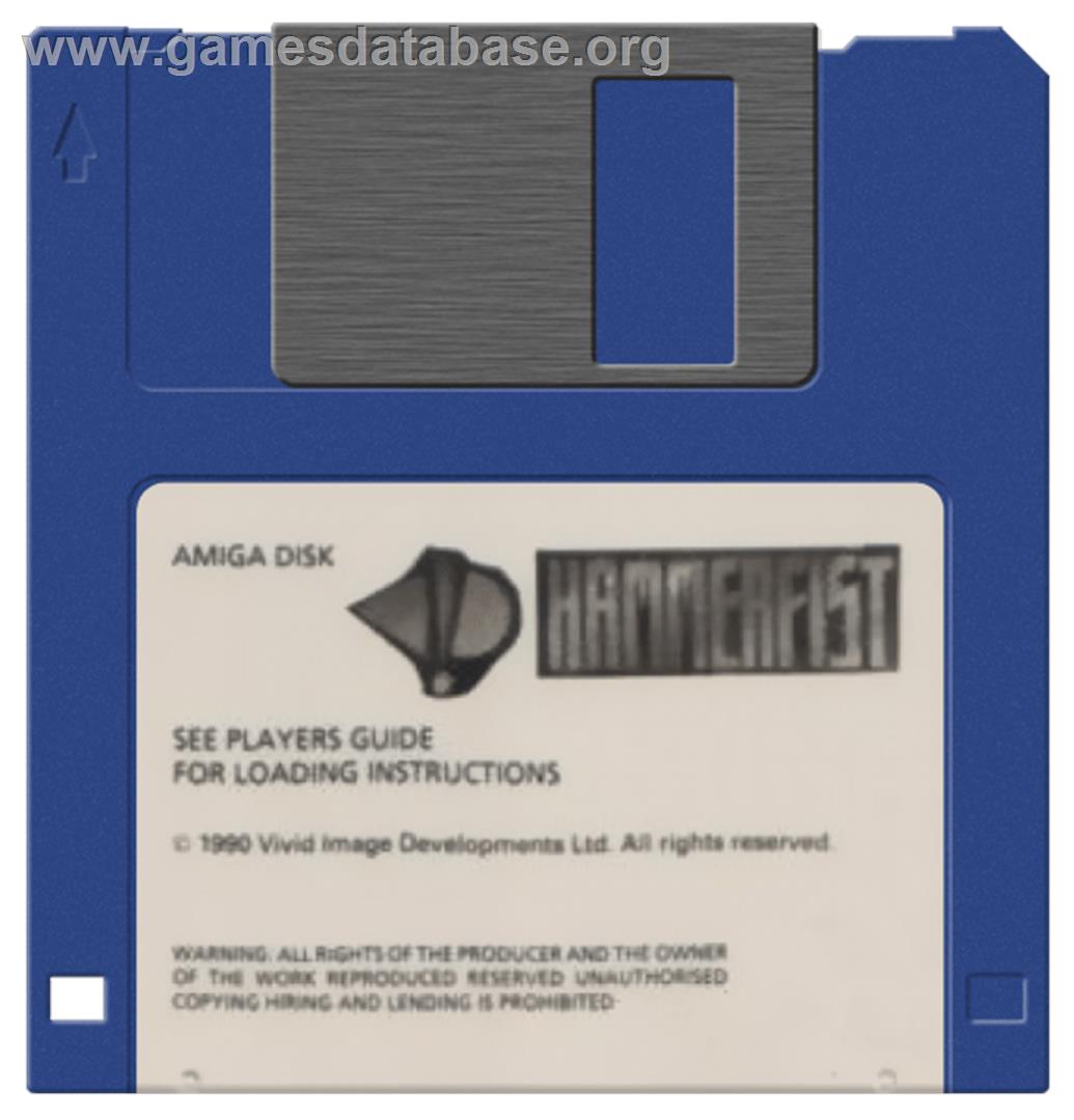 Hammerfist - Commodore Amiga - Artwork - Disc