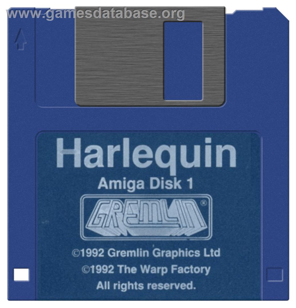 Harlequin - Commodore Amiga - Artwork - Disc