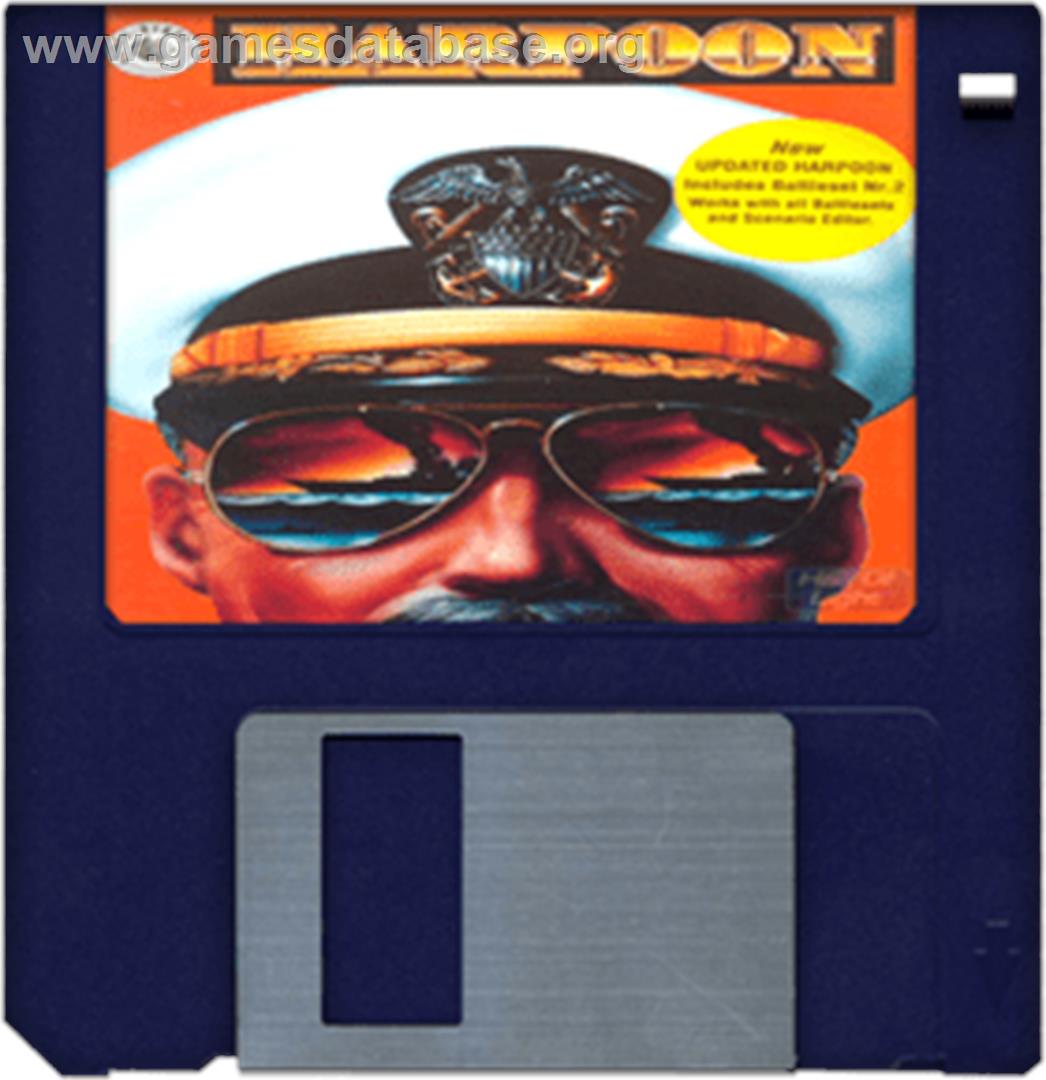 Harpoon & Battleset 2 - Commodore Amiga - Artwork - Disc