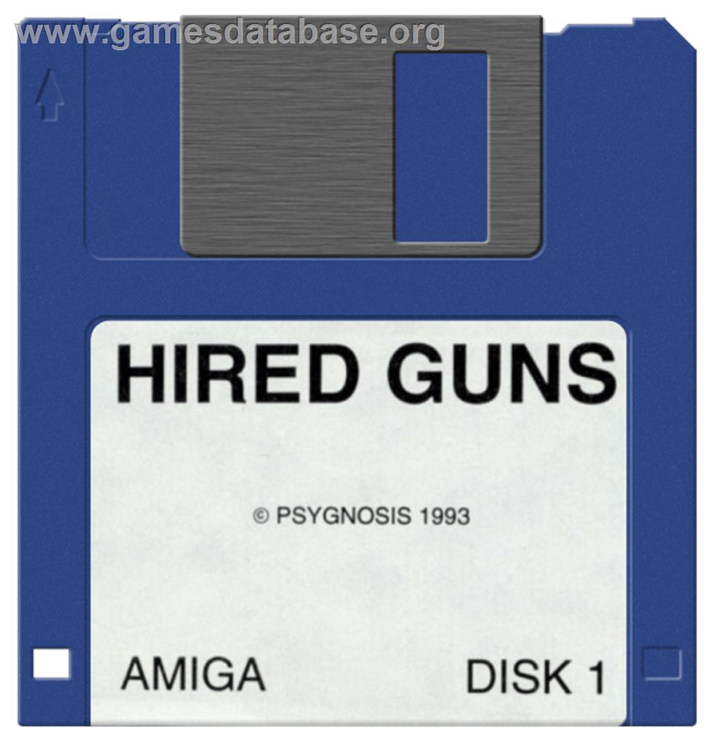Hired Guns - Commodore Amiga - Artwork - Disc