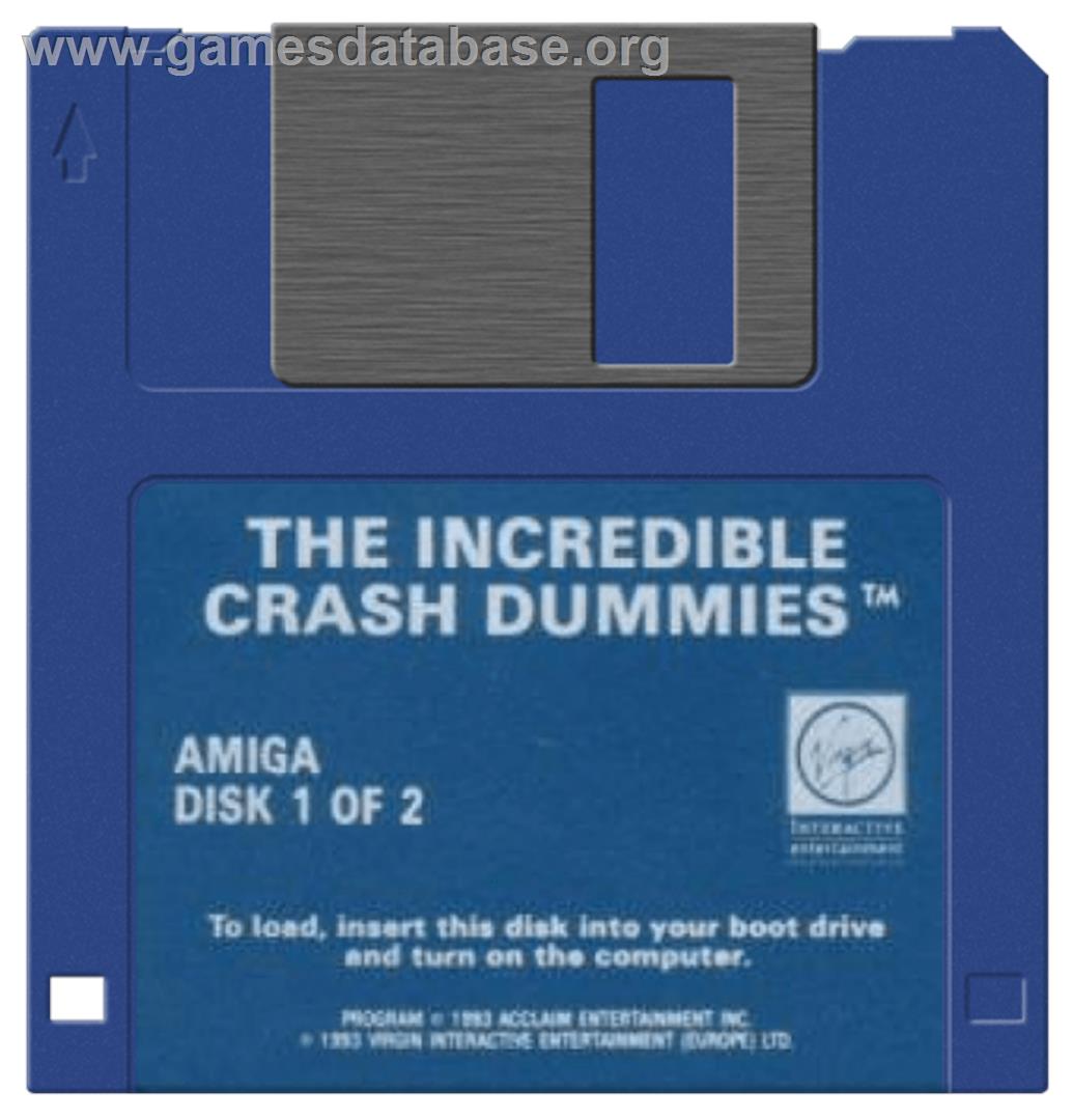 Incredible Crash Dummies - Commodore Amiga - Artwork - Disc