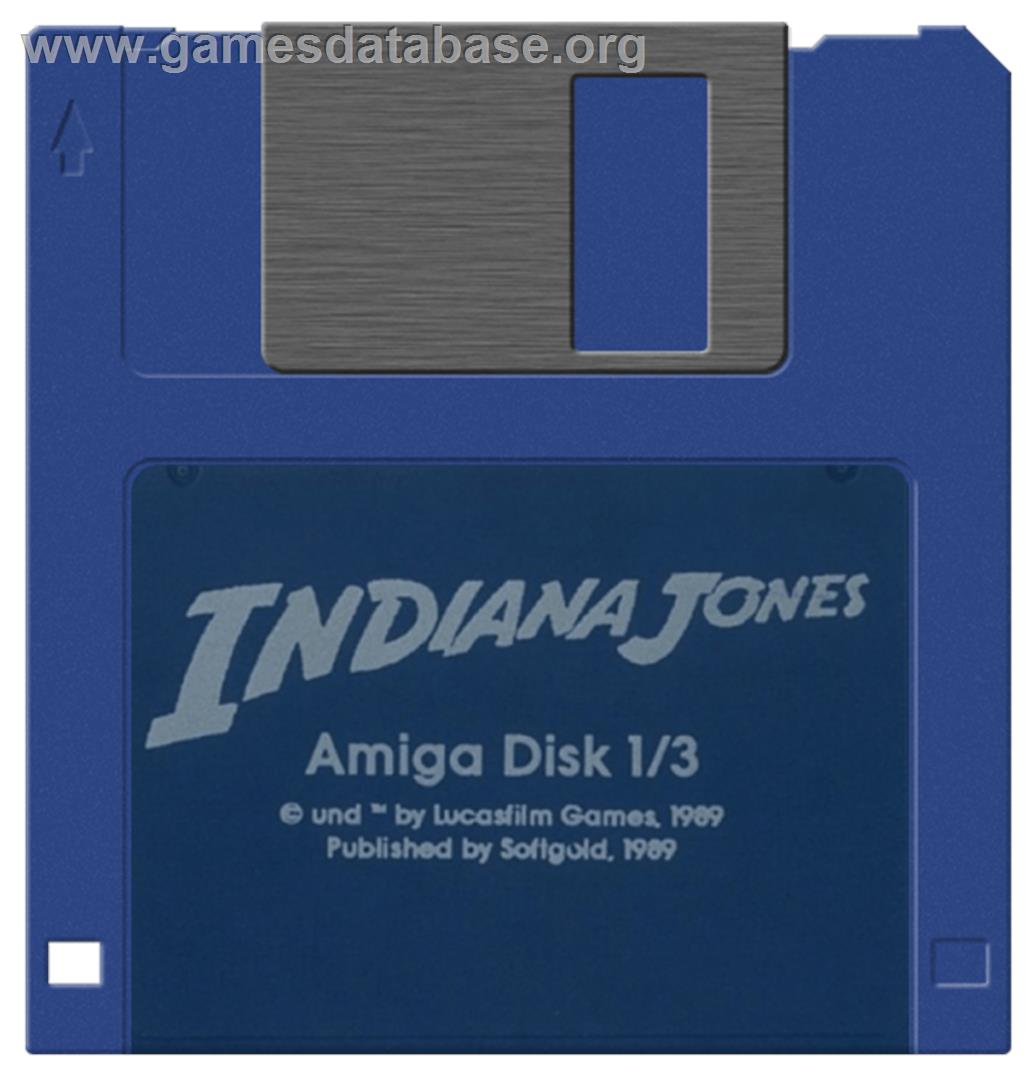 Indiana Jones and the Last Crusade: The Graphic Adventure - Commodore Amiga - Artwork - Disc