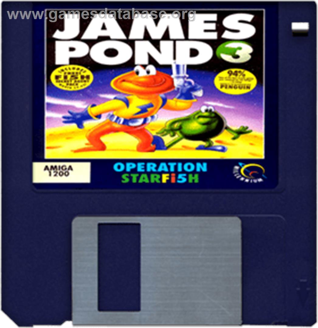 James Pond 3: Operation Starfish - Commodore Amiga - Artwork - Disc