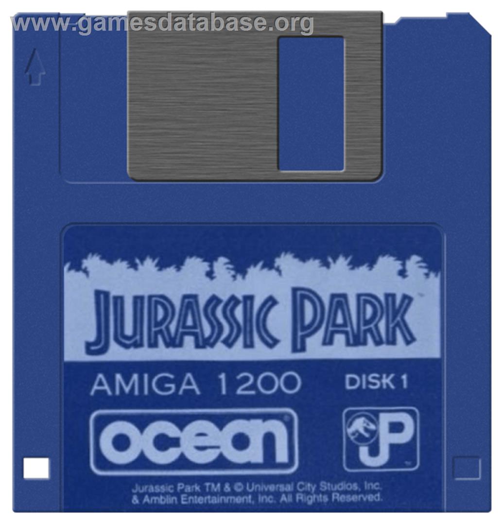 Jurassic Park - Commodore Amiga - Artwork - Disc