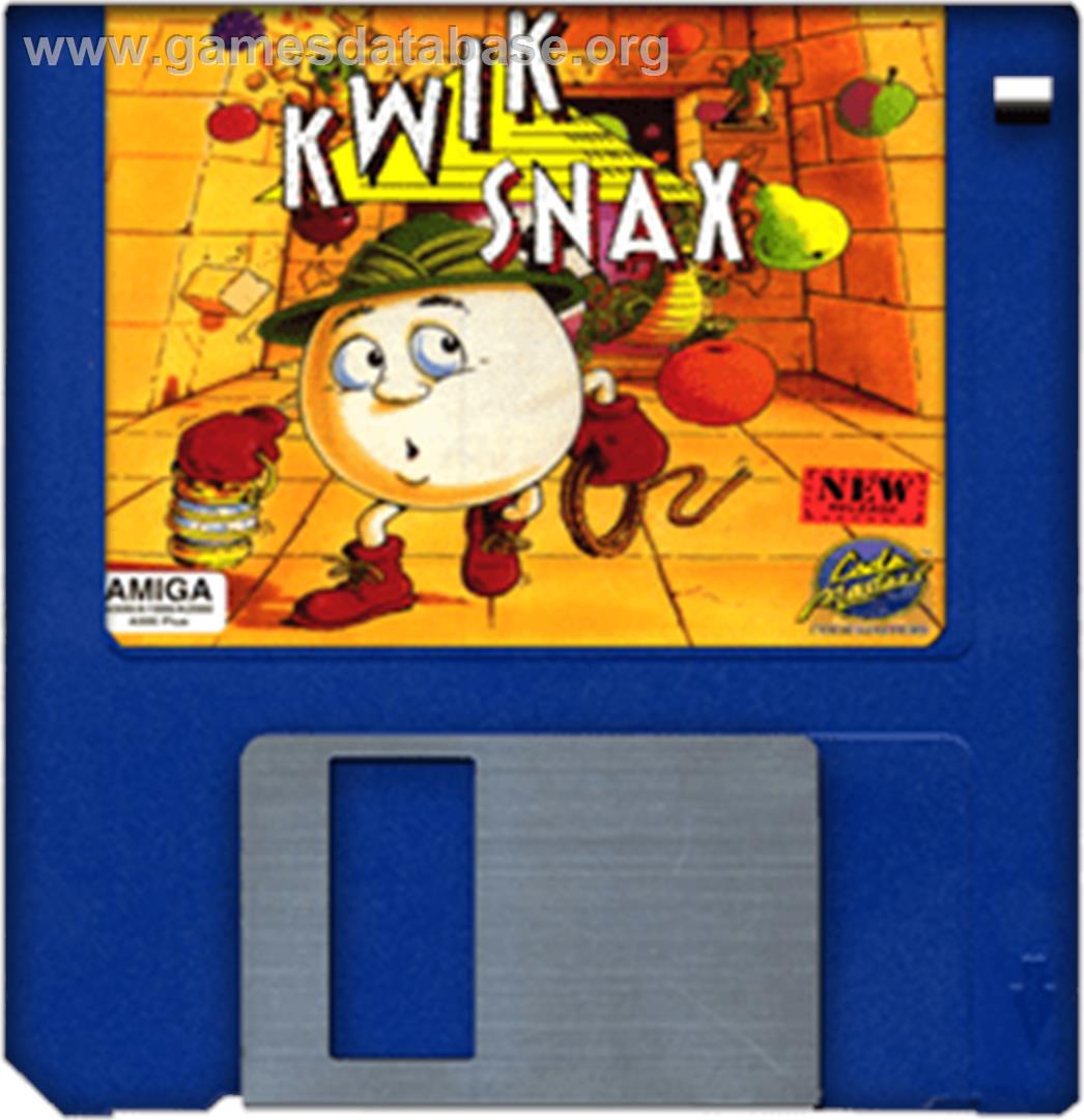 Kwik Snax - Commodore Amiga - Artwork - Disc
