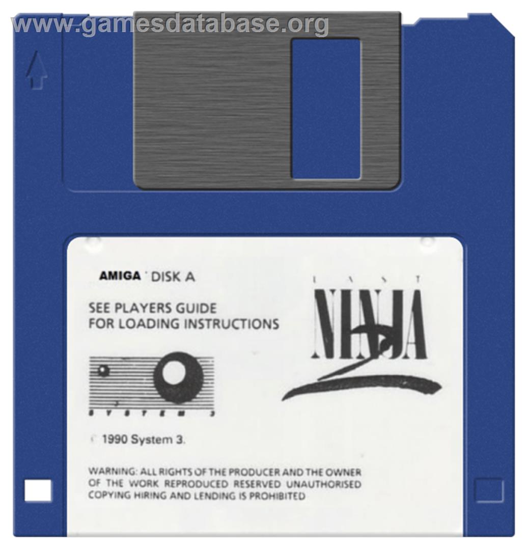 Last Ninja 2 - Commodore Amiga - Artwork - Disc
