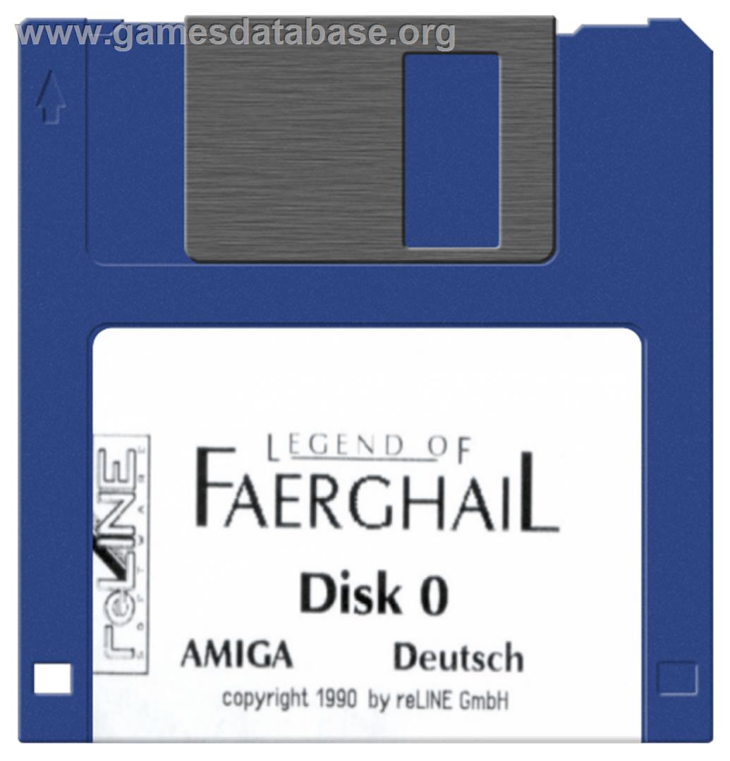 Legend of Faerghail - Commodore Amiga - Artwork - Disc