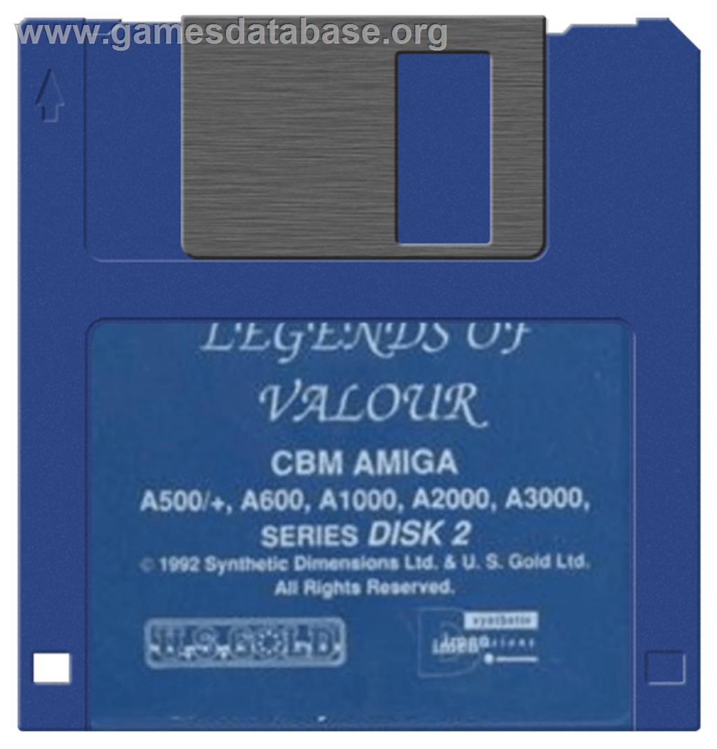 Legends of Valour - Commodore Amiga - Artwork - Disc