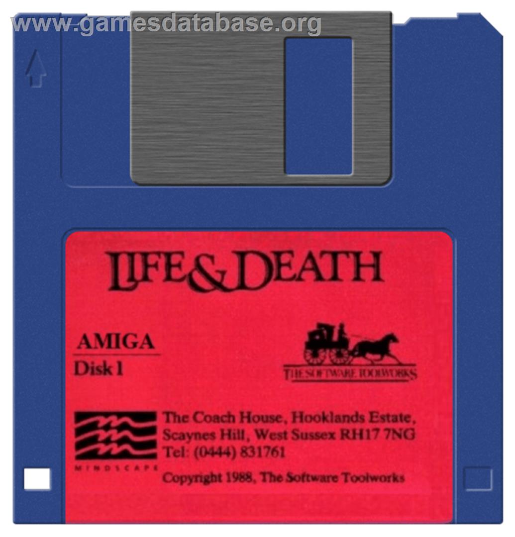 Life & Death - Commodore Amiga - Artwork - Disc
